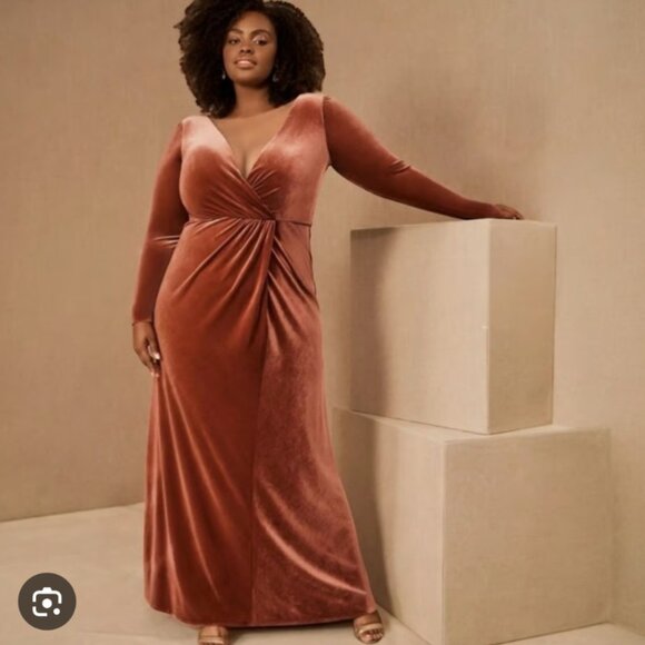 Jenny Yoo Ryland Velvet Dress - Picture 1 of 4